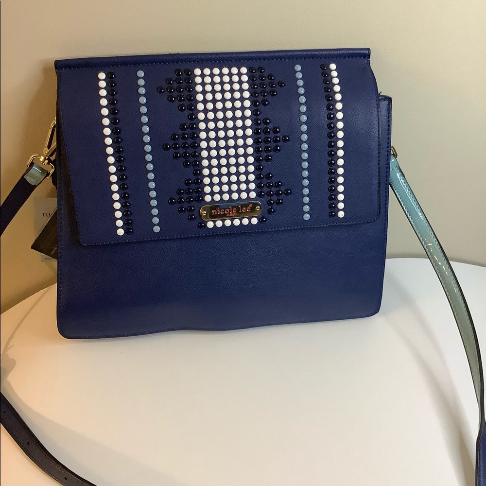 Nicole Blue Cross Body Clutch